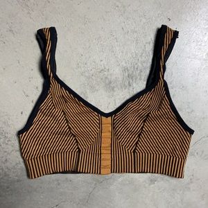 Urban Outfitters Seamless Sweetheart Bralette - Copper & Black - Size M/L